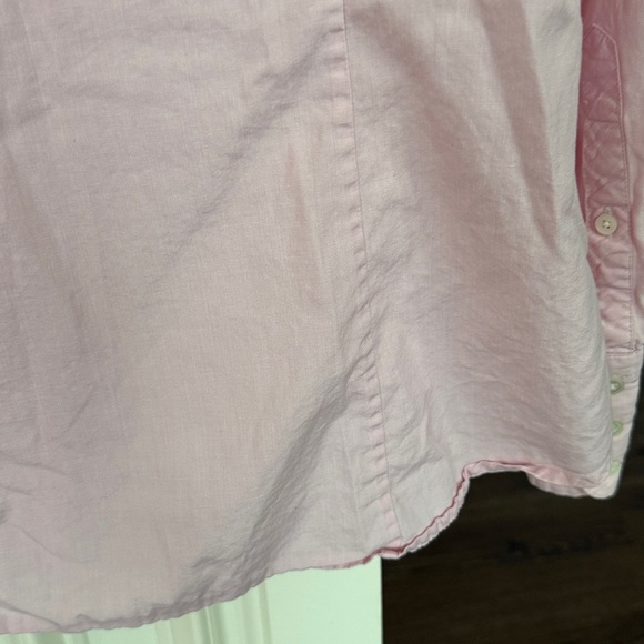 J. Crew pink button down cotton long sleeve Large - Picture 4 of 5